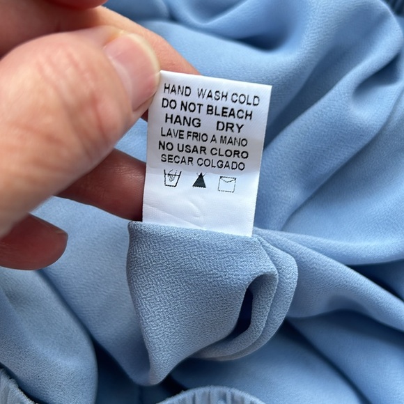 Pink Lily Blue Skirt, Size large - Picture 6 of 7